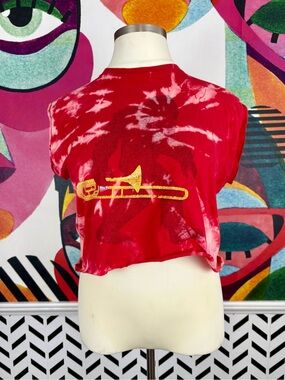 Sasquatch Bleached Tie-Dye Cropped Tee